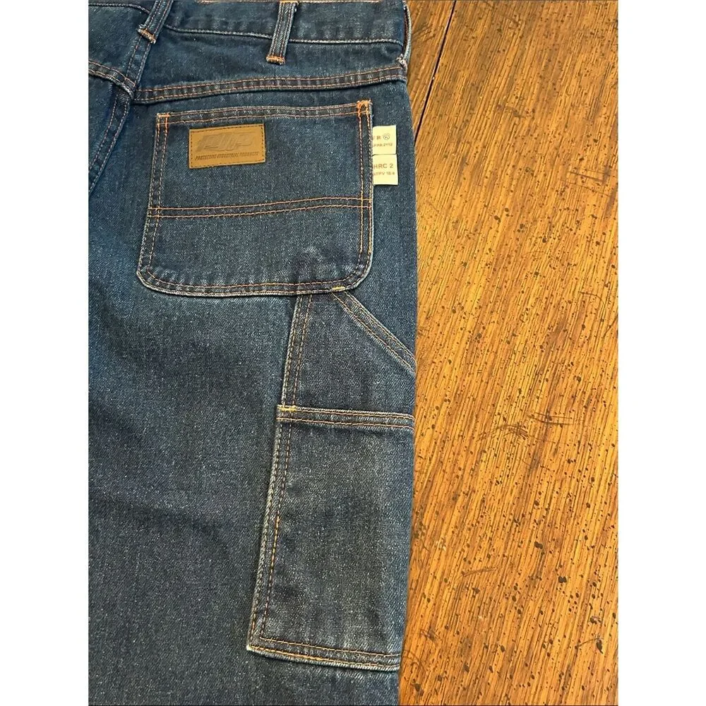 Men's Straight Leg Blue PIP Men’s AR/FR Jeans - 100% Cotton 32/32 NWOT